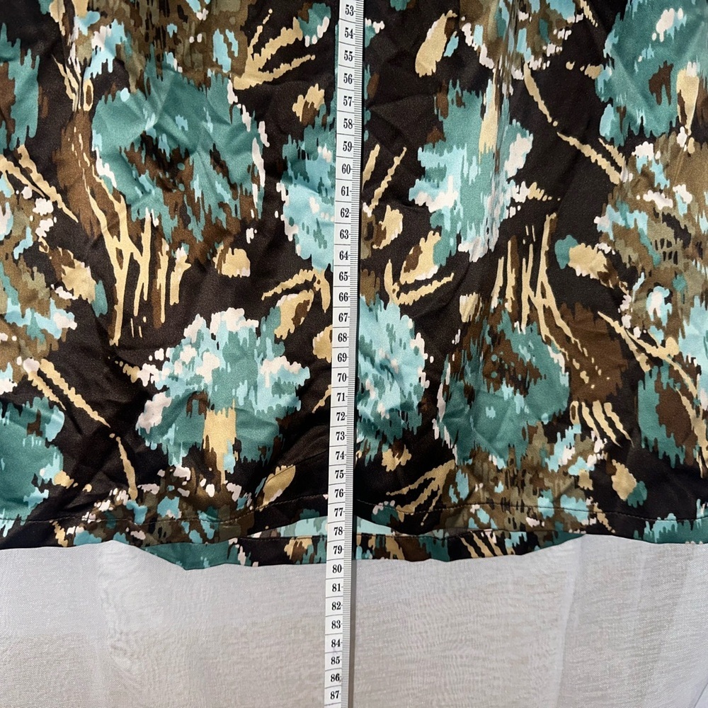 To the Max Teal and Brown Floral Long Sleeve Dress - Picture 7 of 9